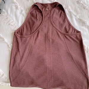 Lululemon maroon swiftly tech, high neck tank